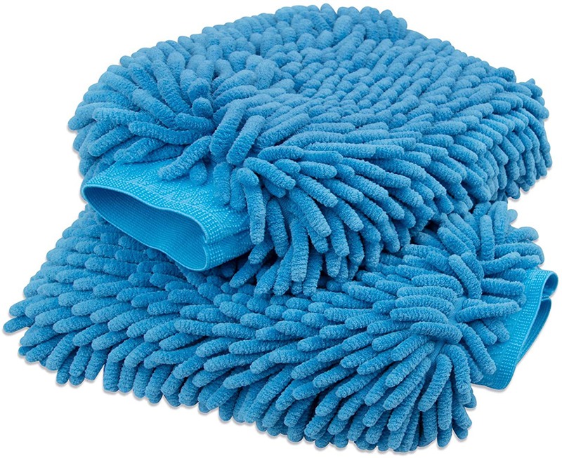 Premium Mikrozuntz Chenille Auto Garbiketa Mitt